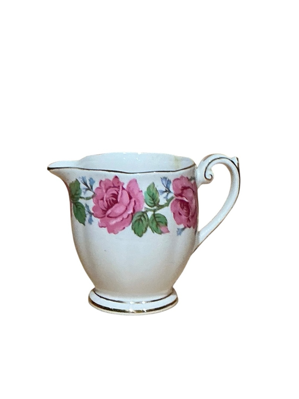 Queen Anne Lady Alexander Rose Creamer Fine Bone China England Pink Roses